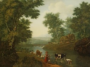 Paisagem nos arredores de São Petersburgo de Semyon Fyodorovich Shchedrin