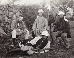 Grupo de exploradores, distrito da Judéia, Palestina, 1867