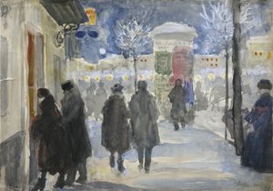 Rua Moscou, 1922 de Sergei Arsenevich Vinogradov
