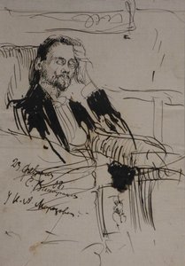 Retrato de Alexey Alexandrovich Bakhrushin 1865-1929, 1908 de Sergei Arsenevich Vinogradov