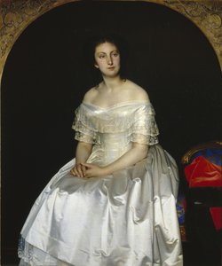 Retrato da princesa Maria Vasilyevna Vorontsova 1819-1894, 1851 de Sergei Konstantinovich Zaryanko
