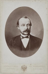 Retrato do conde Dmitry Andreyevich Tolstoy 1823-1889, 1887 de Sergei Lvovich Levitsky