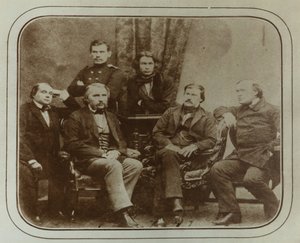 Sovremennik: Ivan Goncharov, Ivan Turgenev, Leo Tolstoi, Dmitri Grigorovich, Alexander Druzhinin e de Sergei Lvovich Levitsky