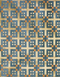 Olovyanishnikov Manufactory Half-Silk Satin, início do século XX (têxtil)