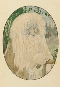 Leshy. Ilustração do poema Ruslan e Lyudmila de A. Pushkin, 1921-1926.