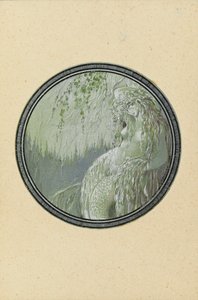 Rusalka. Ilustração do poema Ruslan e Lyudmila de A. Pushkin, 1921-1926.