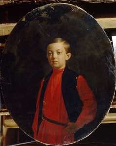 Retrato de Tsarevich Nicholas Alexandrovich da Rússia 18431865