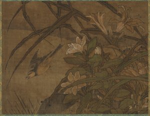 Pássaros e flores, meados de 1400-início de 1500.