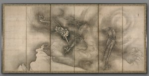 Dragão e Tigre, 1500s. de Sesson Shkei