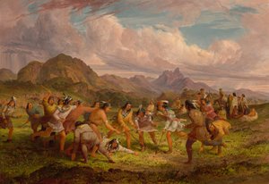 Bola jogando entre os índios Sioux