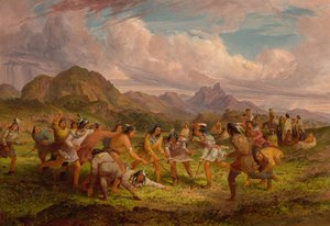 Bola jogando entre os índios Sioux, 1851.