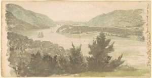 Vista do North River a partir do North West Corner de Fort Clinton—West Point