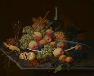 Natureza morta com frutas de Severin Roesen