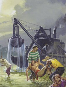 Construção do Canal do Panamá de Severino Baraldi