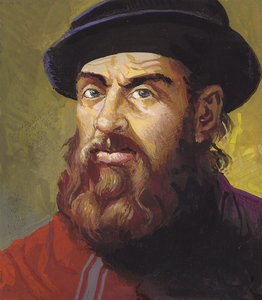 Fernão de Magalhães (guache sobre papel) de Severino Baraldi
