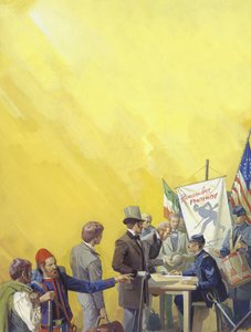 Recrutamento irlandês para a Guerra Civil Americana de Severino Baraldi