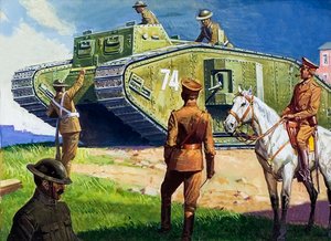 Tanque na Frente Ocidental de Severino Baraldi