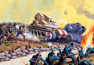 Tanques na Frente Ocidental de Severino Baraldi