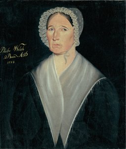 Retrato da Sra. William W. Welch, c. 1837. de Sheldon Peck