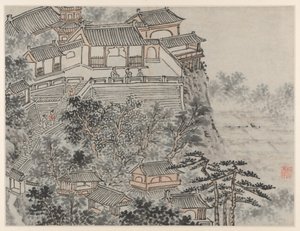 Doze Vistas de Tiger Hill, Suzhou: The Five Sages Terrace