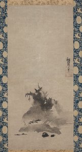 Paisagem de tinta lançada de Haboku, c. 1510. de Shugetsu Tokan