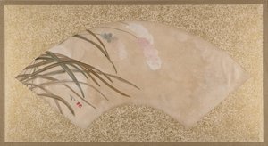 Flores e folhas, final do século XIX. de Shibata Zeshin