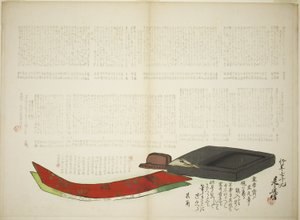 Camadas de Poesia Kikaku de Shibata Zeshin