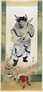 Shoki e os Demónios. Auto-pinturas de Shibata Zeshin de Shibata Zeshin