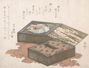 Bolos em caixa com pano de embrulho, séc. XIX., séc. XIX. de Shinsai