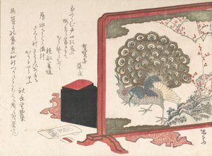 Biombo e Caixa de Trabalho da Senhora, séc. XIX., séc. XIX. de Shinsai