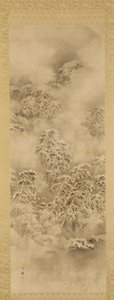 Paisagem de inverno, período Edo ou era Meiji, ca. 1865-1870. de Shiokawa Bunrin