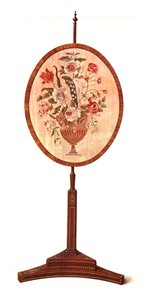 Tela de pólo de mogno embutida, 1908. de Shirley Charles Llewellyn Slocombe