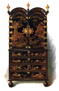 Armário de laca, 1905 de Shirley Charles Llewellyn Slocombe