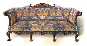 Sofá de mogno, 1906 de Shirley Charles Llewellyn Slocombe
