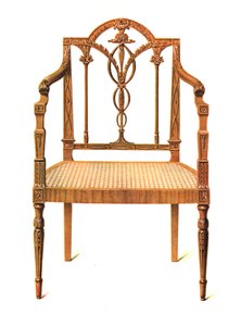 Cadeira Satinwood, 1908 de Shirley Charles Llewellyn Slocombe