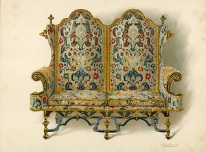Canapé, a propriedade do Duque de Leeds (chromolitho) de Shirley Charles Llewellyn Slocombe