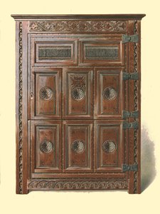Armário em carvalho galês, 1904 de Shirley Charles Llewellyn Slocombe