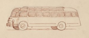 Ônibus, Paris, França, 1951. de Shirley Markham