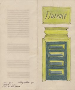Folheto de Florença, 1952. de Shirley Markham