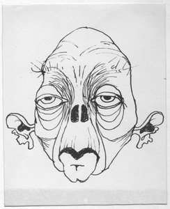 Rosto grotesco, 1952. de Shirley Markham