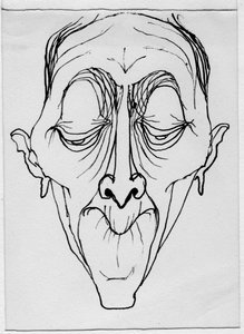 Rosto grotesco, 1952. de Shirley Markham