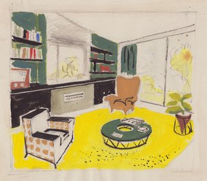 Design de interiores, 1951. de Shirley Markham