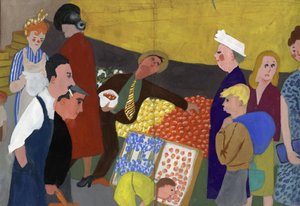 Cena do mercado, c1950. de Shirley Markham