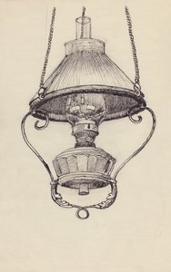Lâmpada de parafina, c1950. de Shirley Markham