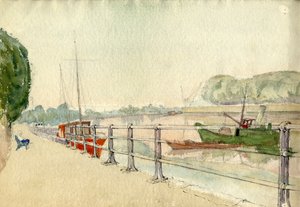 Passeio ribeirinho, c1950. de Shirley Markham