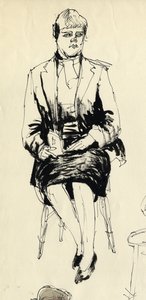 Mulher sentada, 1953. de Shirley Markham