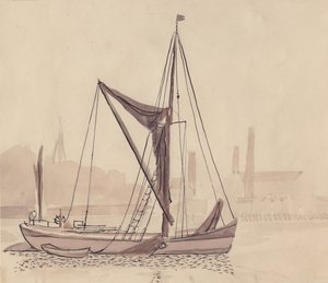 Barcaça do Tamisa, 1951. de Shirley Markham