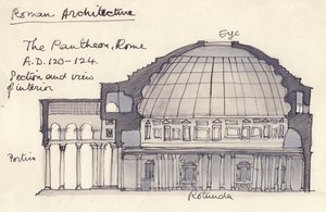 O Panteão, Roma, Itália, 1951. de Shirley Markham