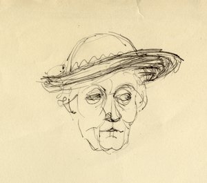Mulher de chapéu, 1953. de Shirley Markham