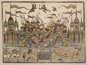 Cena de batalha, de 1800.